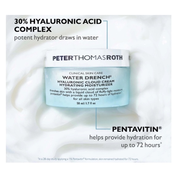 2 x PETER THOMAS ROTH Water Drench Hyaluronic Cloud Cream - .25 oz ea. - Picture 5 of 6